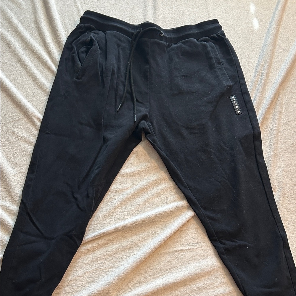 youngLA Men's Black Jogger Pants